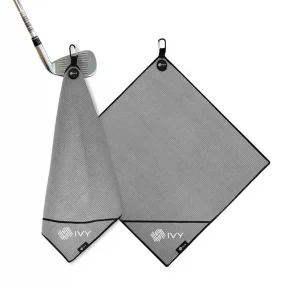 Clean Smarter on the Course: Golf Towel with Built-In Triangle Cleaning Pocket