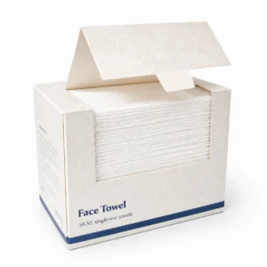 Boxed XL Disposable Face Towels 50 Count for Private Label