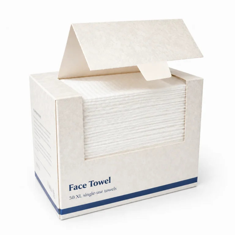 Boxed XL Disposable Face Towels 50 Count for Private Label