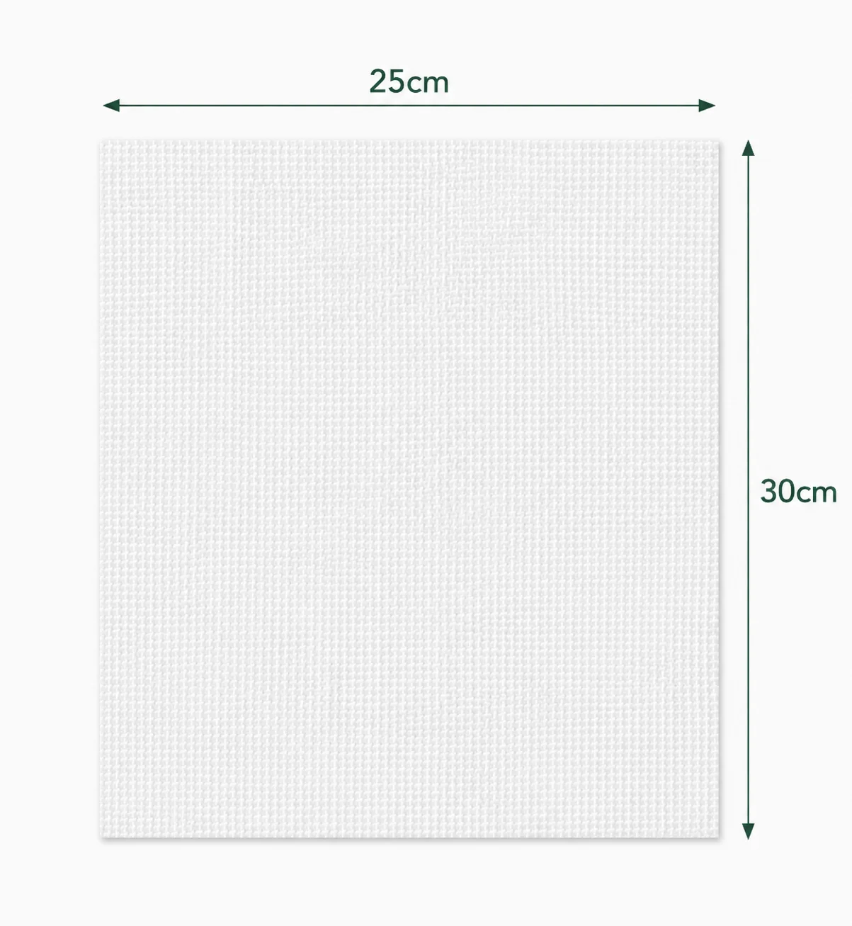 25 × 30 cm disposable face towel size