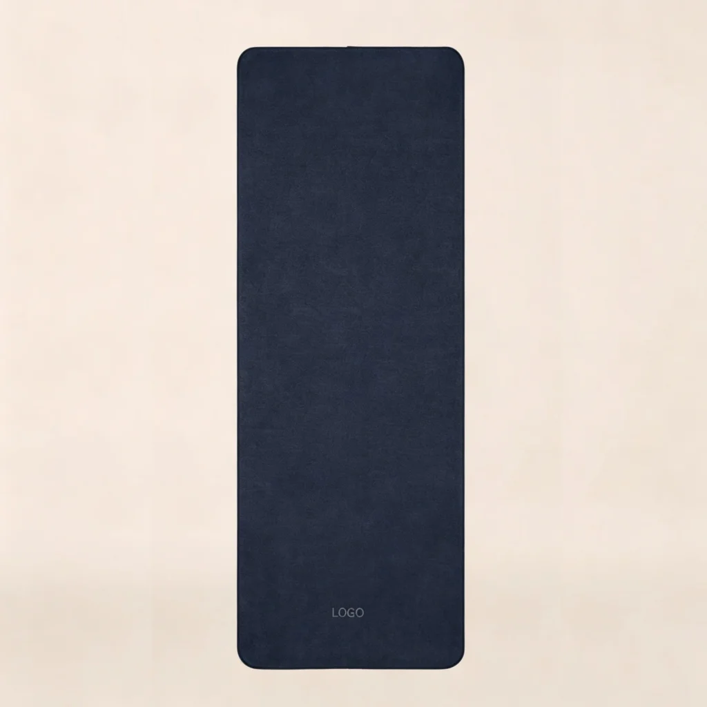 Microfiber yoga towel with customizable logo for yoga and fitness brands